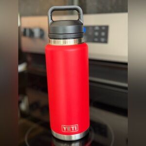 Yeti Red Stainless Steel Water Bottle